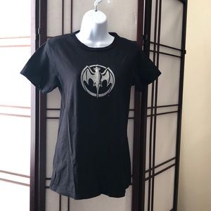 Bacardi Black glitter tee top